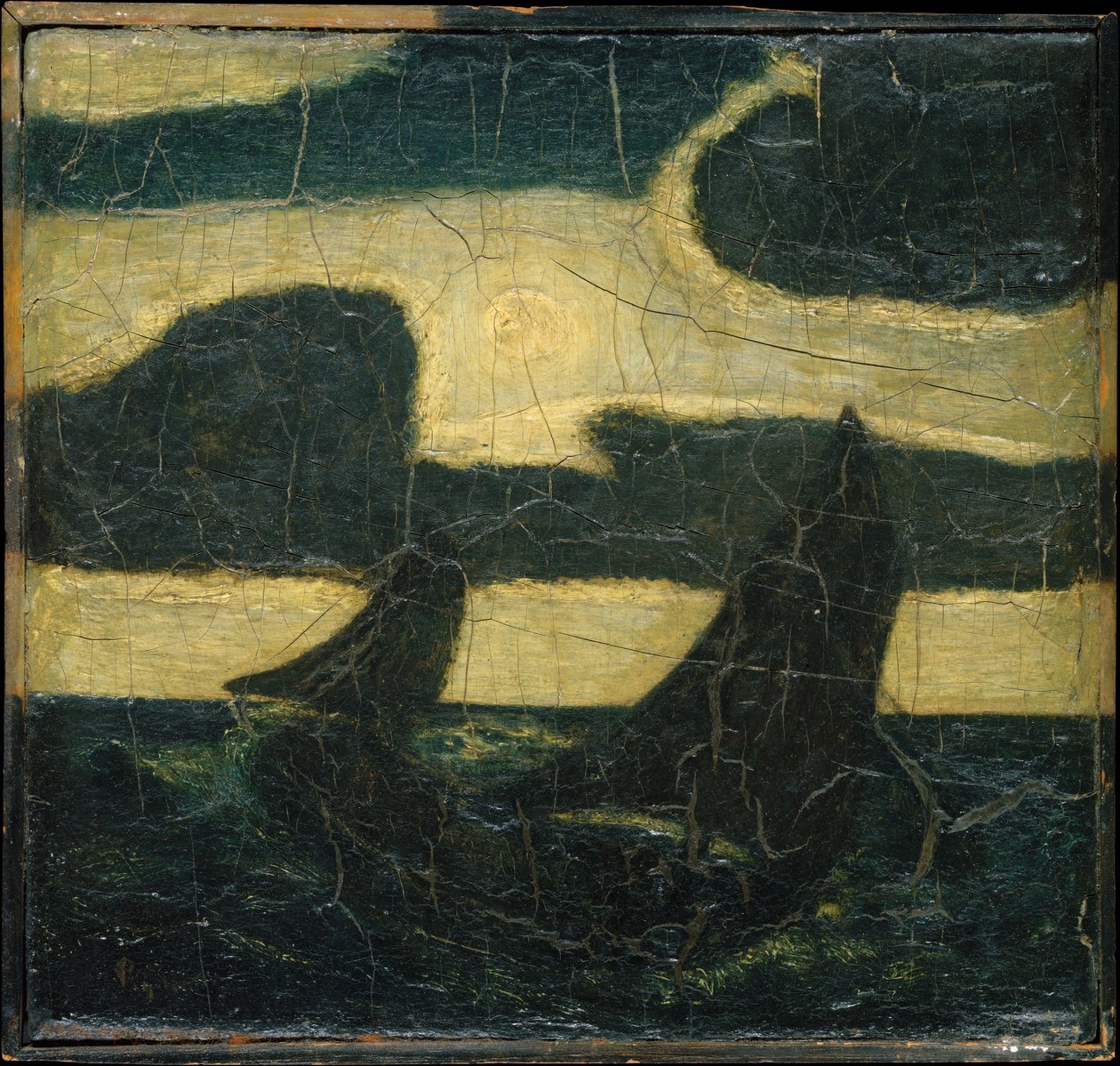 Moonlight Marine, 1870-90. od Albert Pinkham Ryder