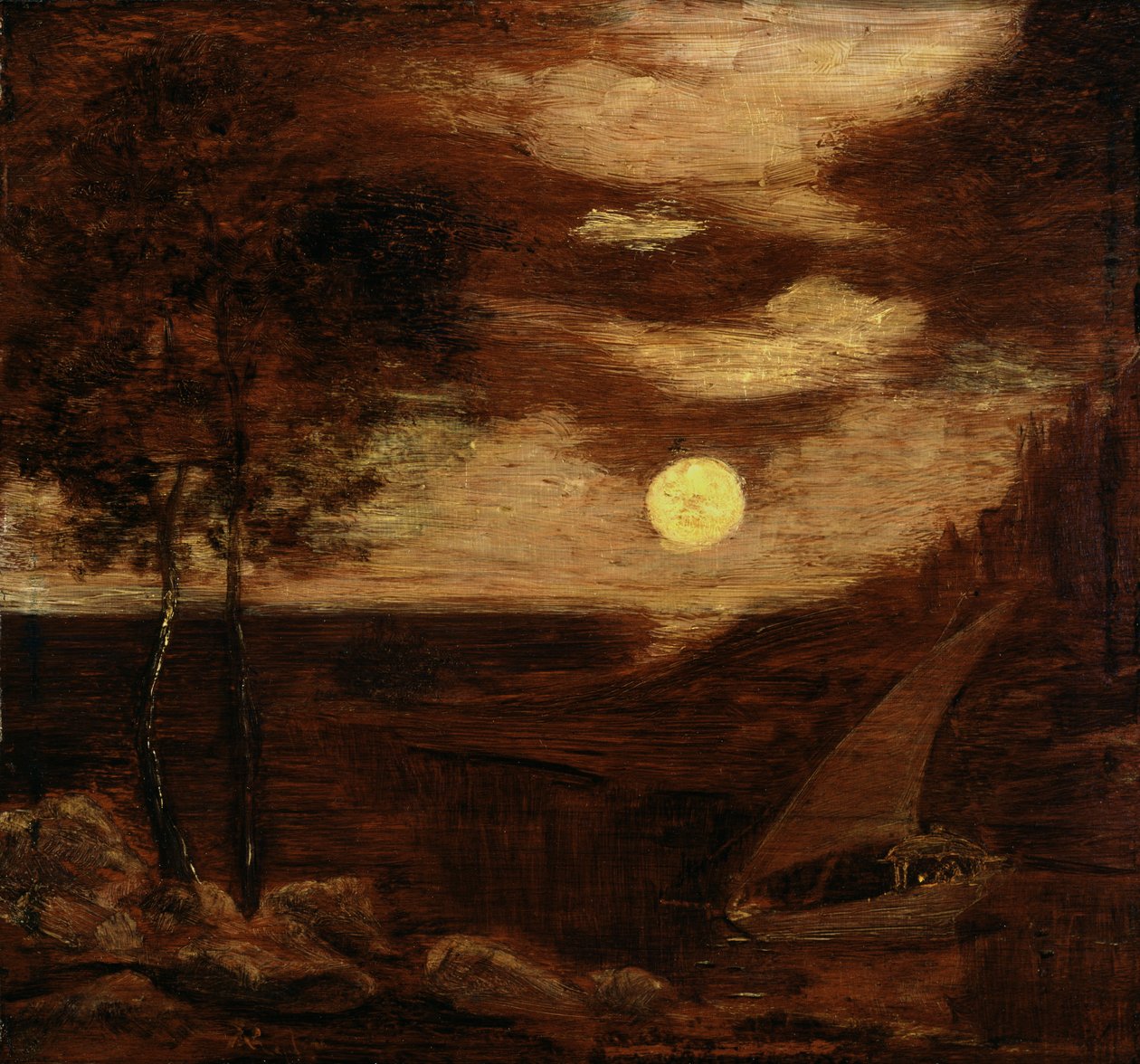 Loď milenců, ca. 1881. od Albert Pinkham Ryder