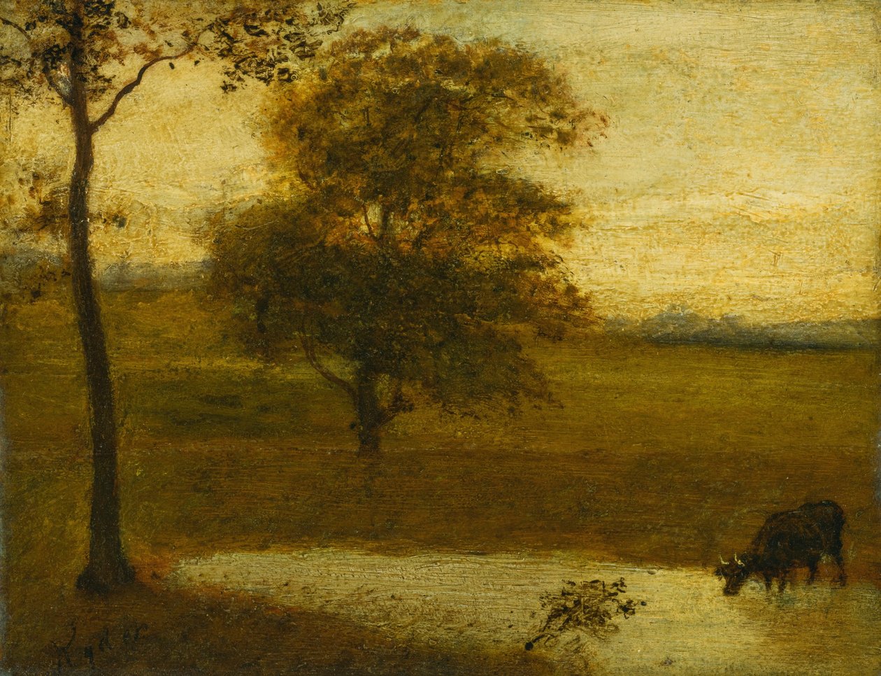 Napájecí místo od Albert Pinkham Ryder