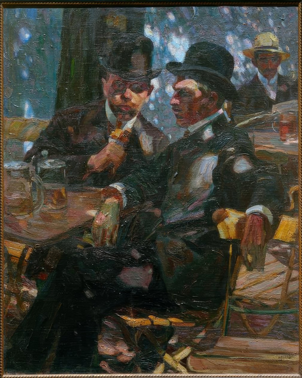 Na pivní zahrádce od Albert Weisgerber