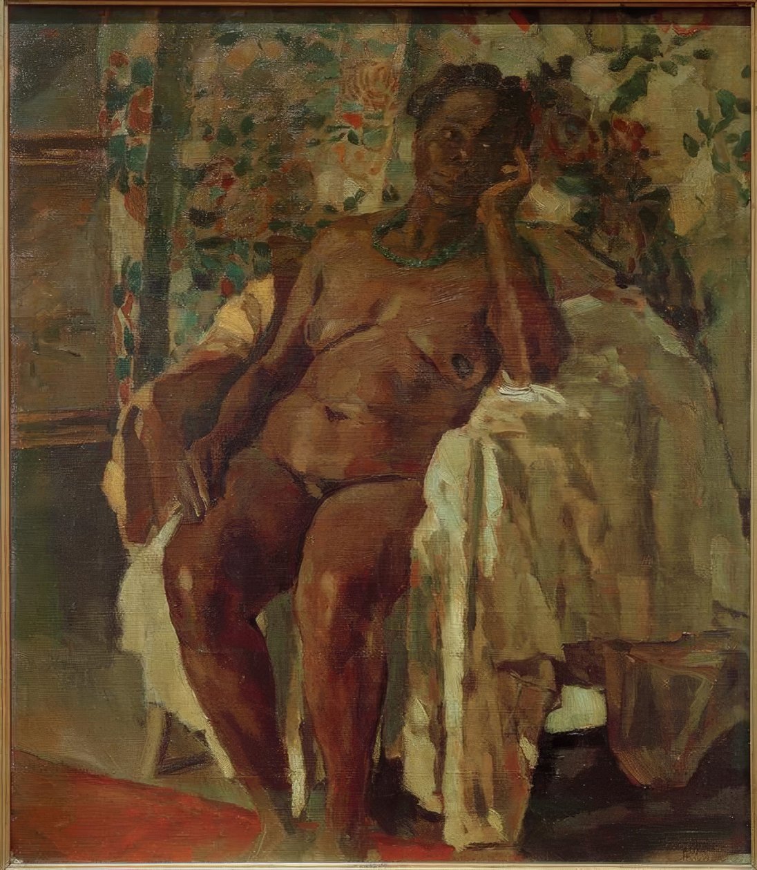 Sedící (Seated Negress) od Albert Weisgerber