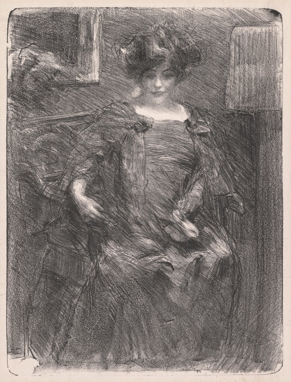 Bez názvu (žena) od Albert de Belleroche