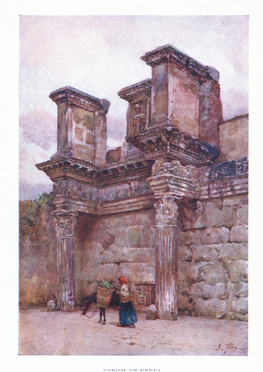 Forum of Nerva, z Říma vydané A & C Black Ltd, 1925 od Alberto Pisa