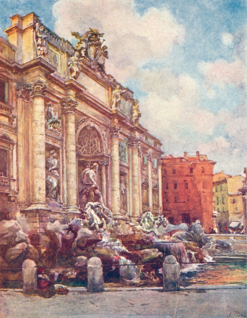 Fontána di Trevi, c1905 od Alberto Pisa
