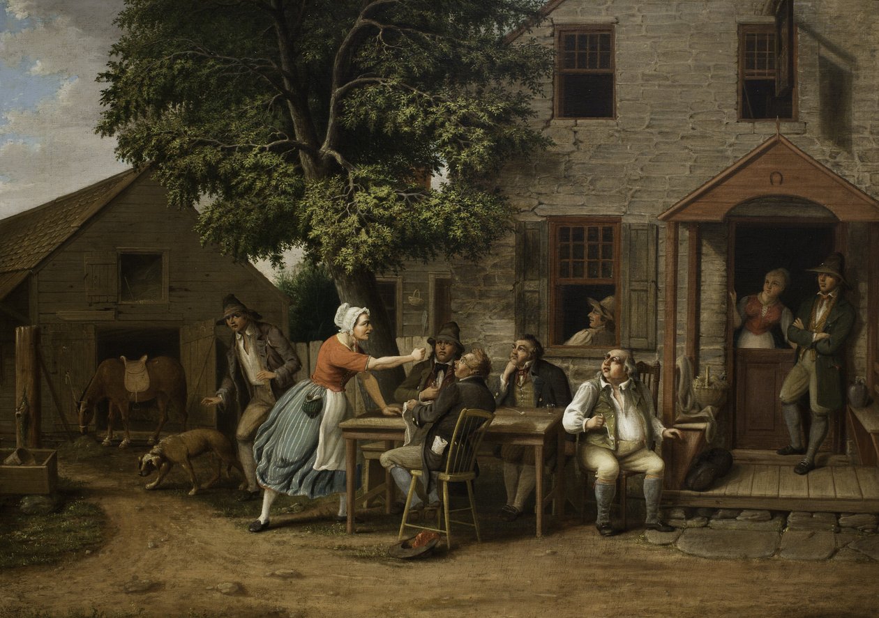 Rip Van Winkle v hostinci, 1879 od Albertus D.O Browere