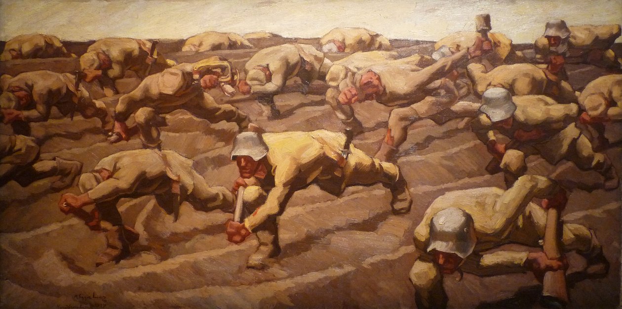 Severní Francie, 1917 od Albin Egger Lienz