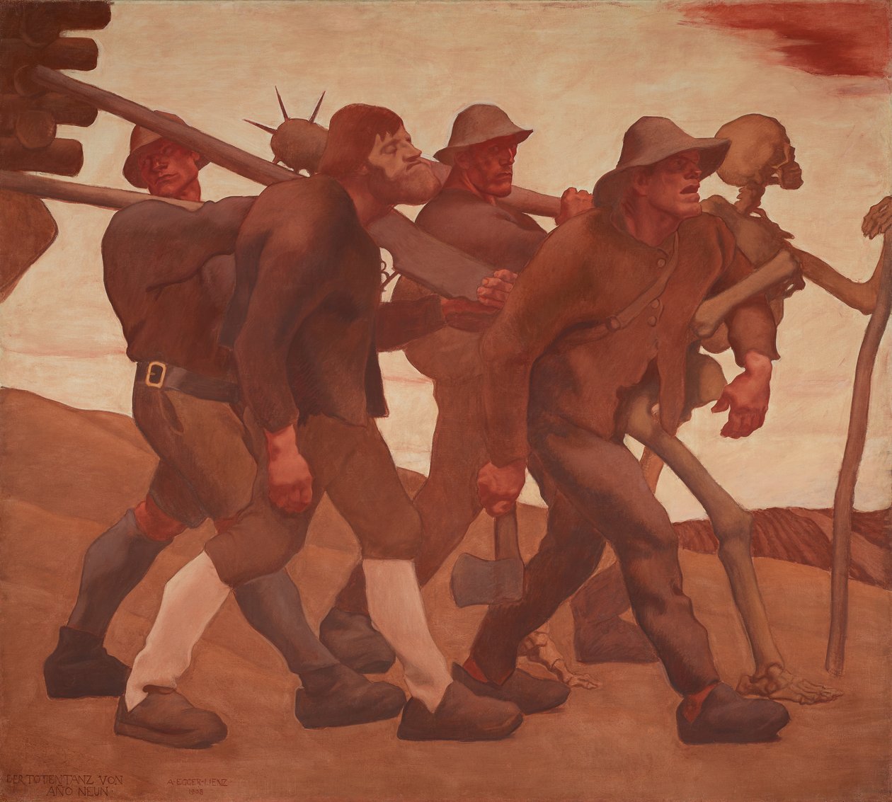 Tanec smrti od Anno Nine od Albin Egger Lienz