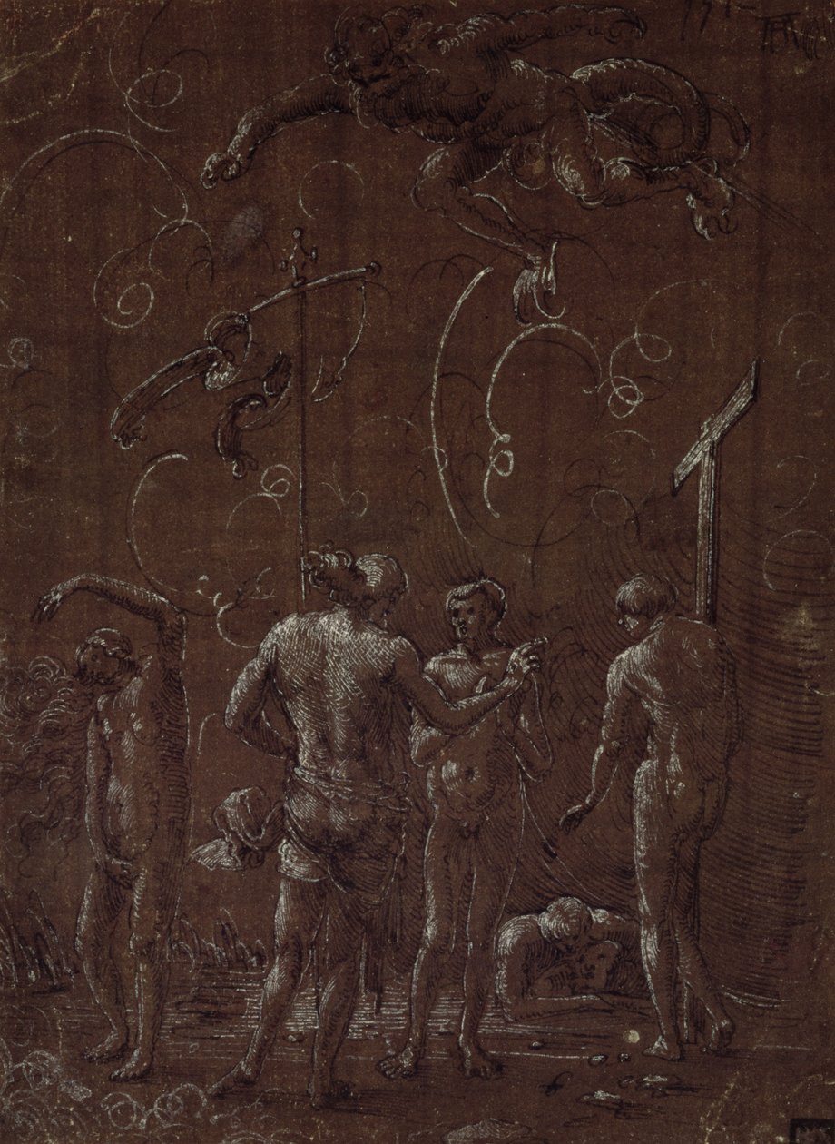 Kristus v limbu, 16. století od Albrecht Altdorfer