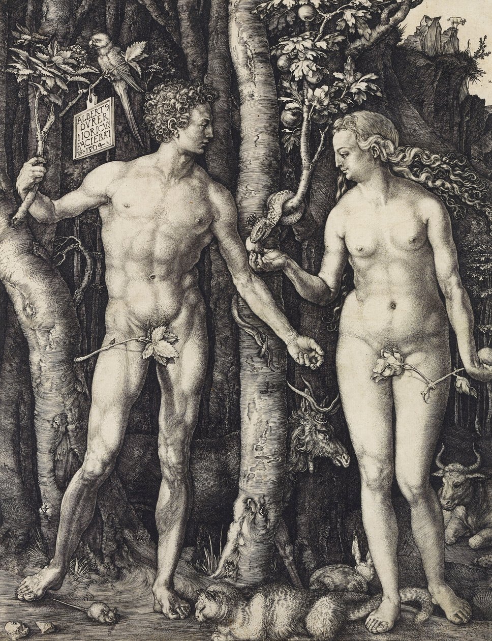 Adam a Eva od Albrecht Dürer