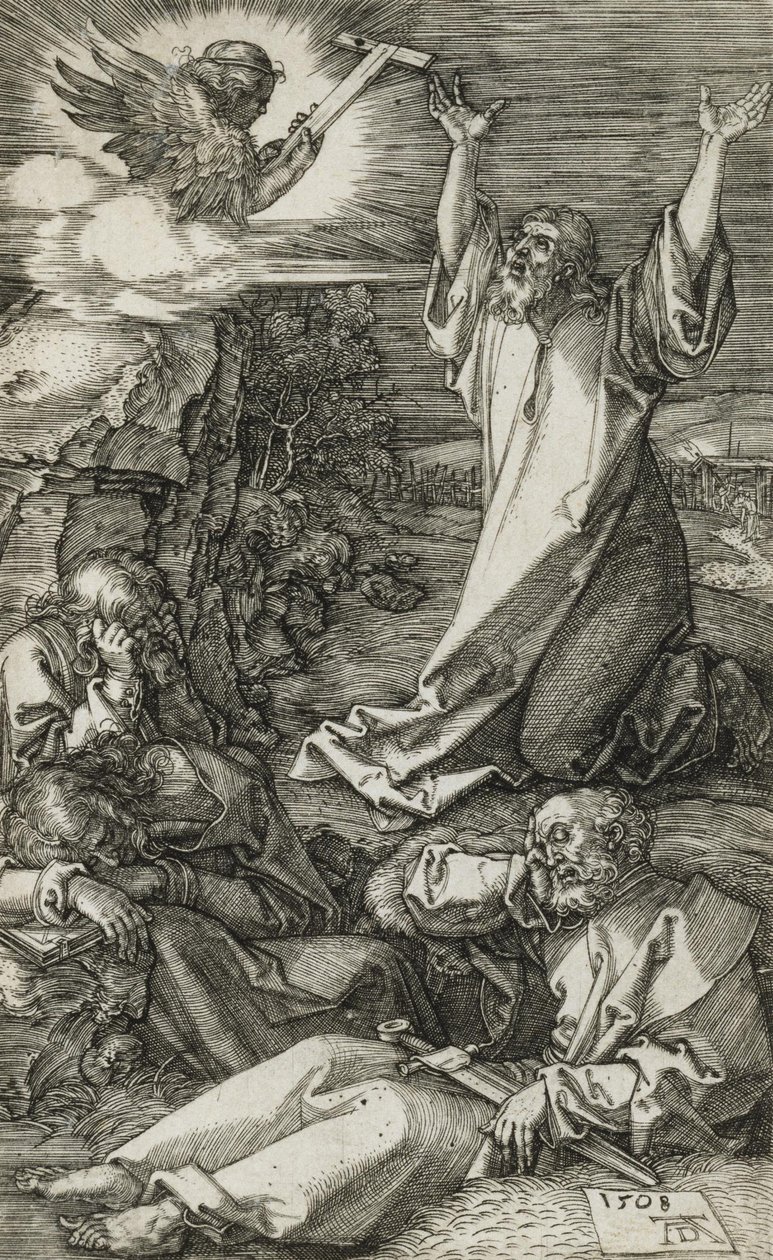 Kristus na Olivetské hoře od Albrecht Dürer