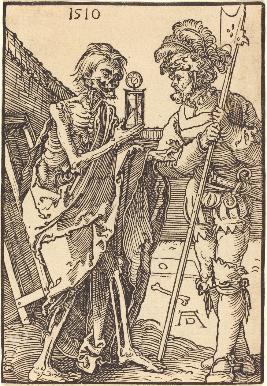 Smrt a Lansquenet od Albrecht Dürer