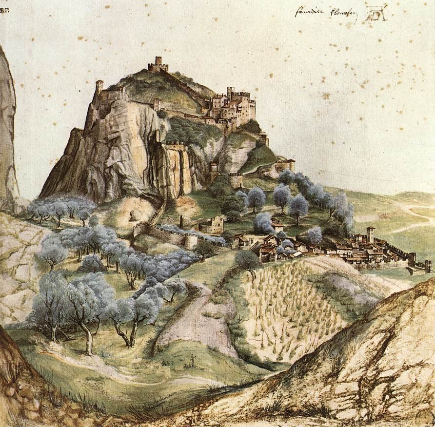 Hrad Die Arco od Albrecht Dürer