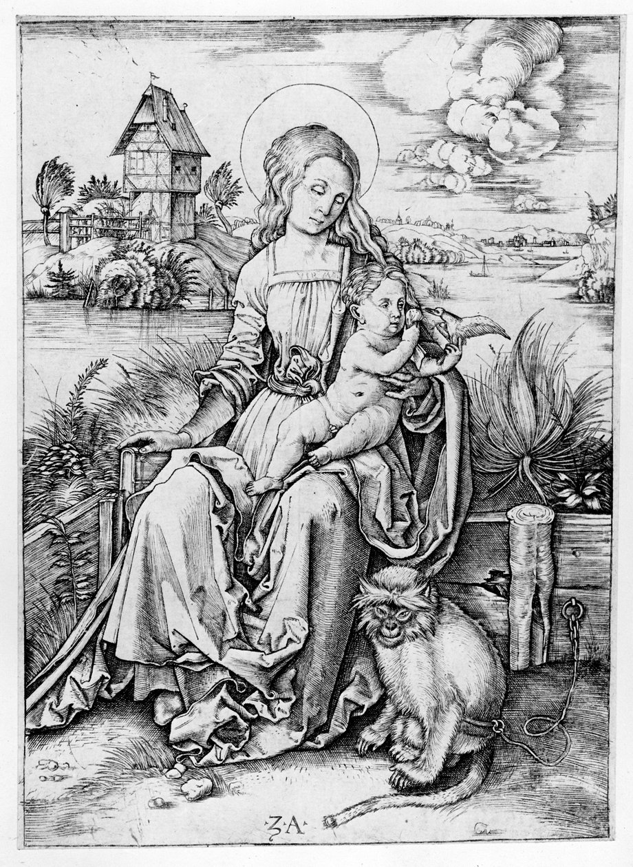 Madonna s opicí od Albrecht Dürer