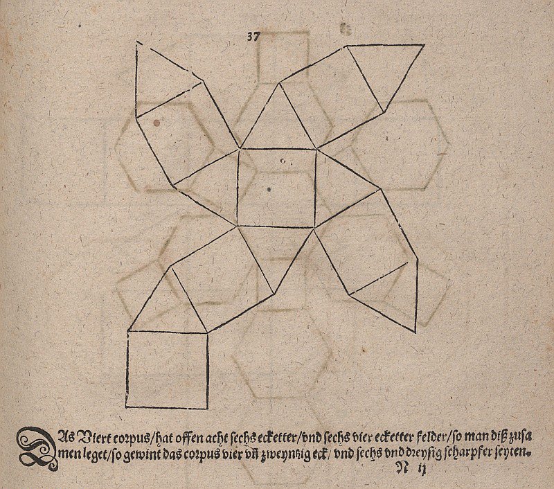 Síťový vývoj kvádru od Albrecht Dürer