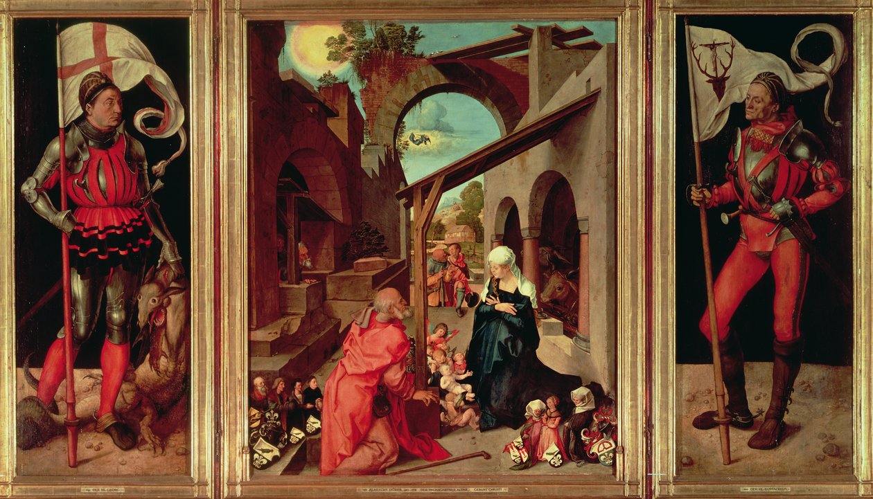 Paumgartnerův oltář, cca 1500 (tempera na panelu) (viz také 61057 a 331713) od Albrecht Dürer