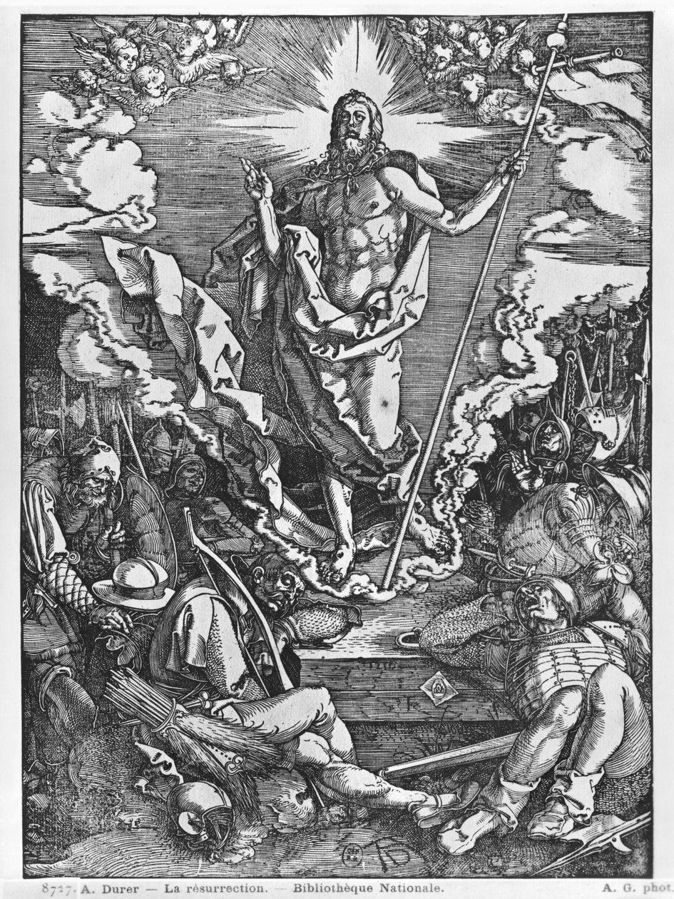 Vzkříšení, ze série „Velká vášeň“, 1510 od Albrecht Dürer