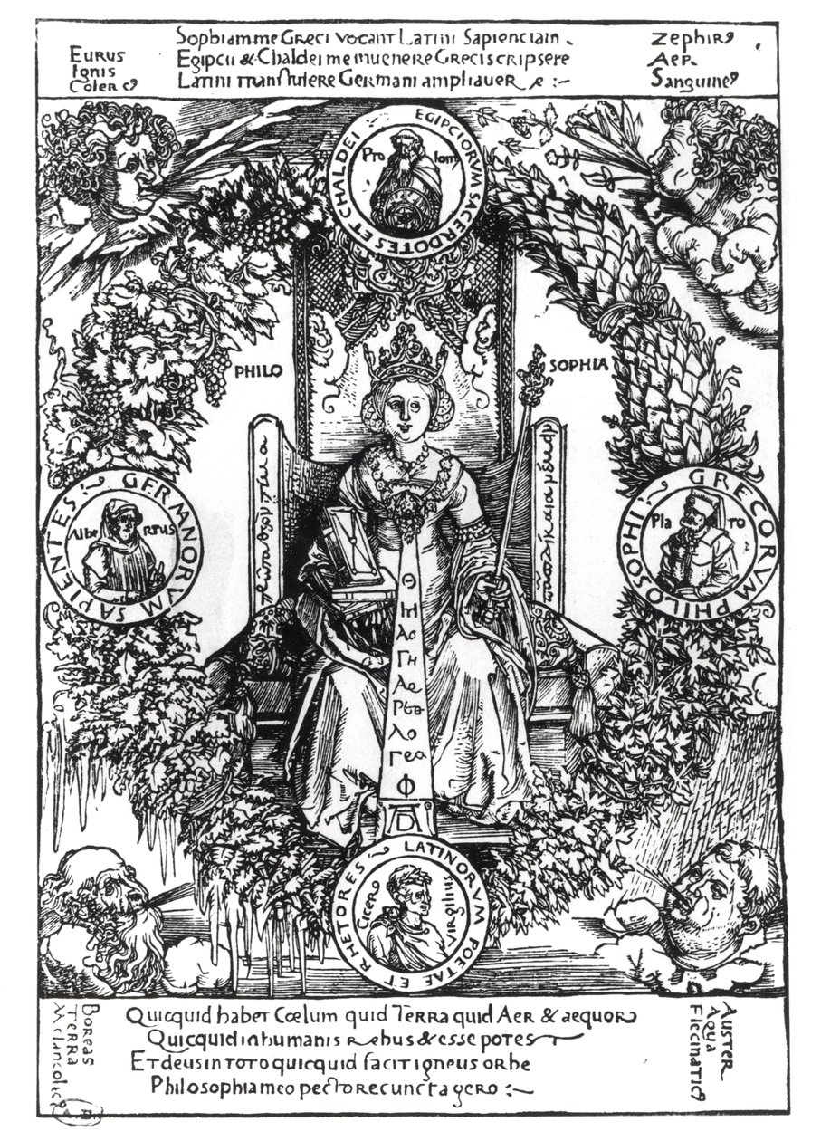 Alegorie filozofie, 1502 od Albrecht Dürer