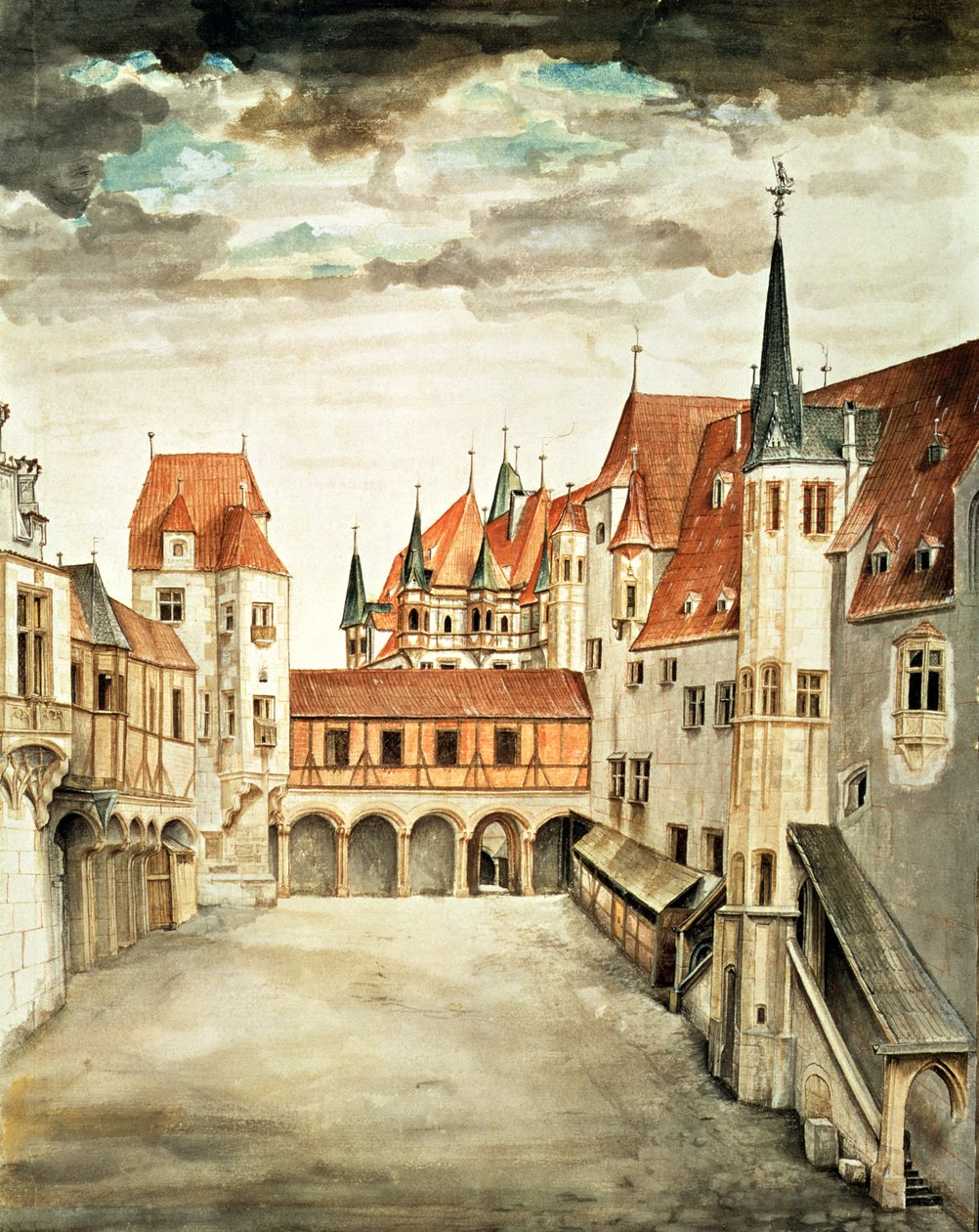 Zámecké nádvoří, Innsbruck od Albrecht Dürer