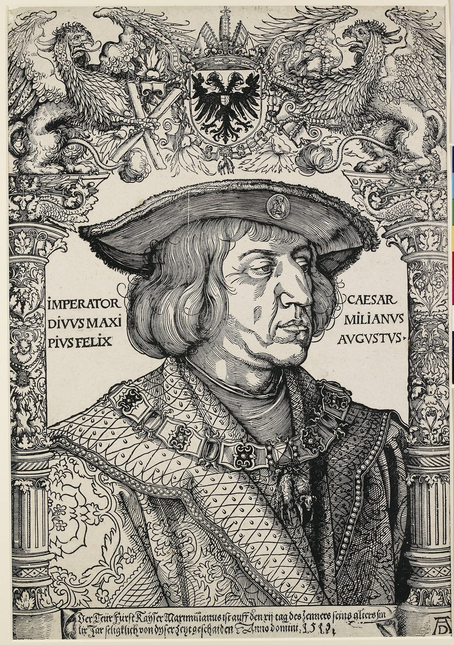 Portrét císaře Maxmiliána I., c. 1519 od Albrecht Dürer