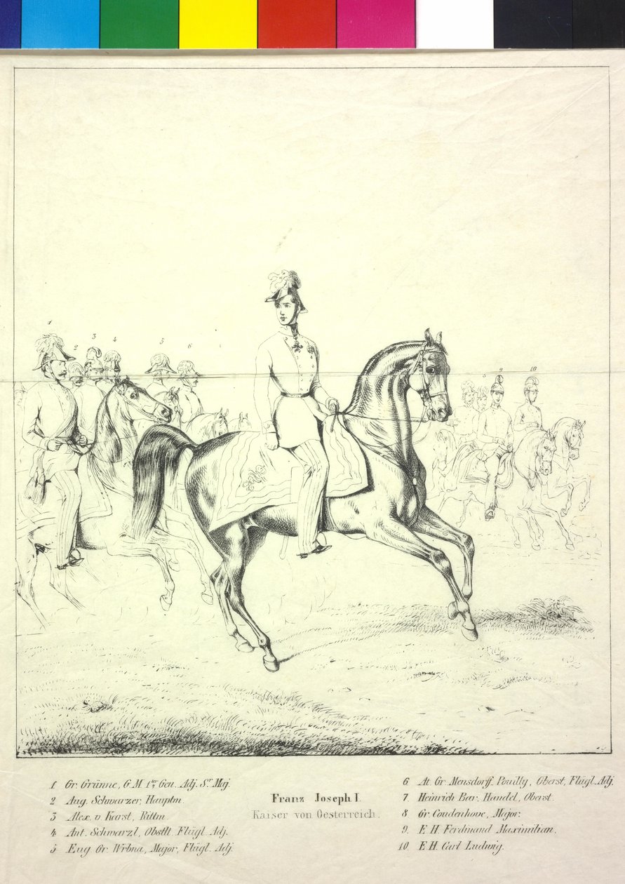 Rakouský císař František Josef I. od Albrecht Adam