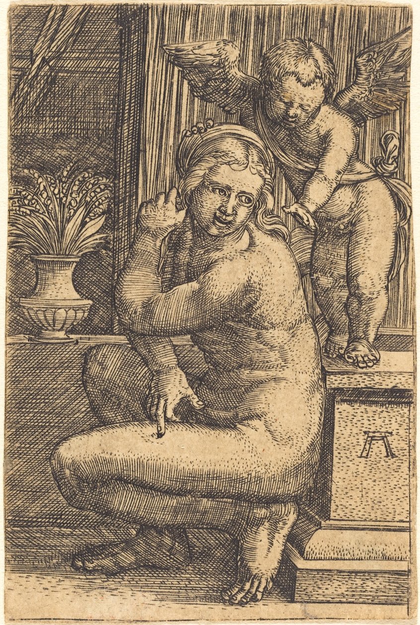 Přikrčená Venuše od Albrecht Altdorfer