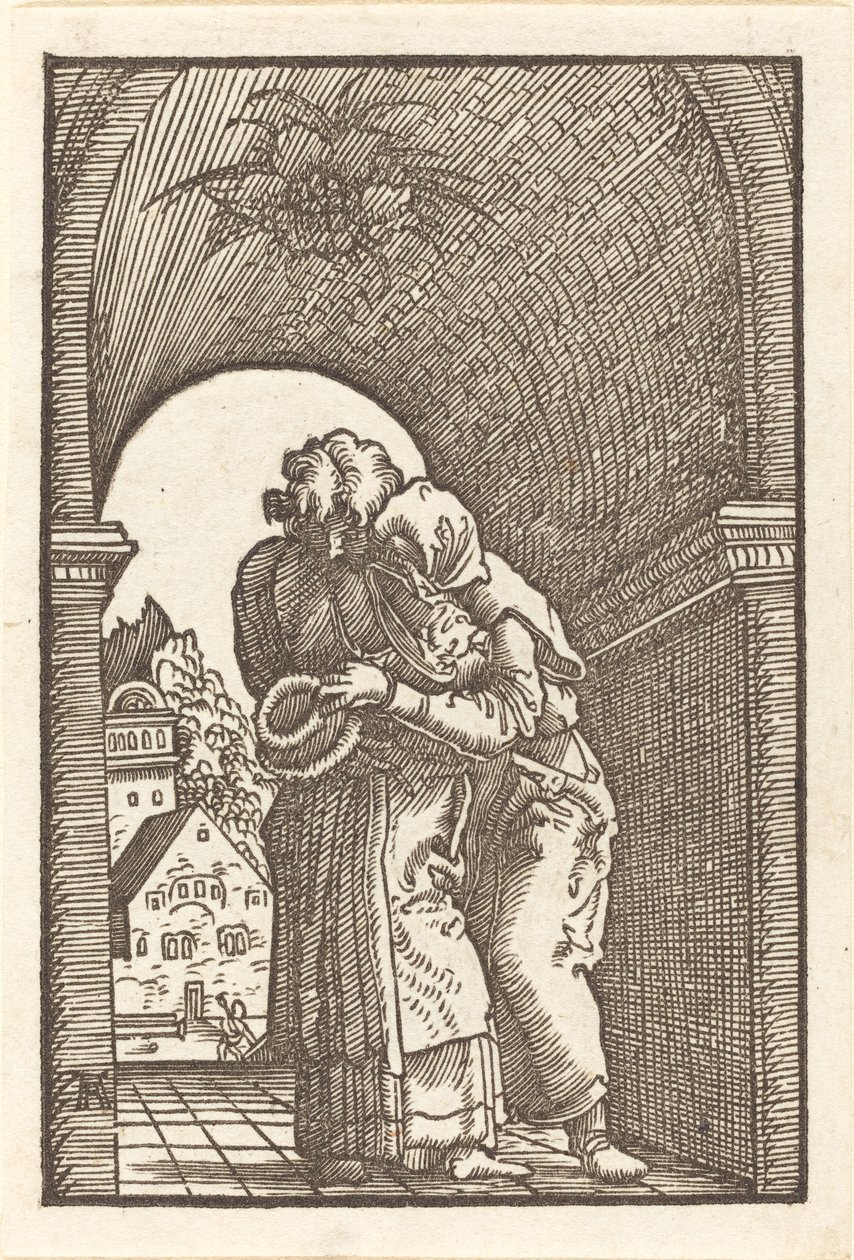Joachim objímá Annu od Albrecht Altdorfer