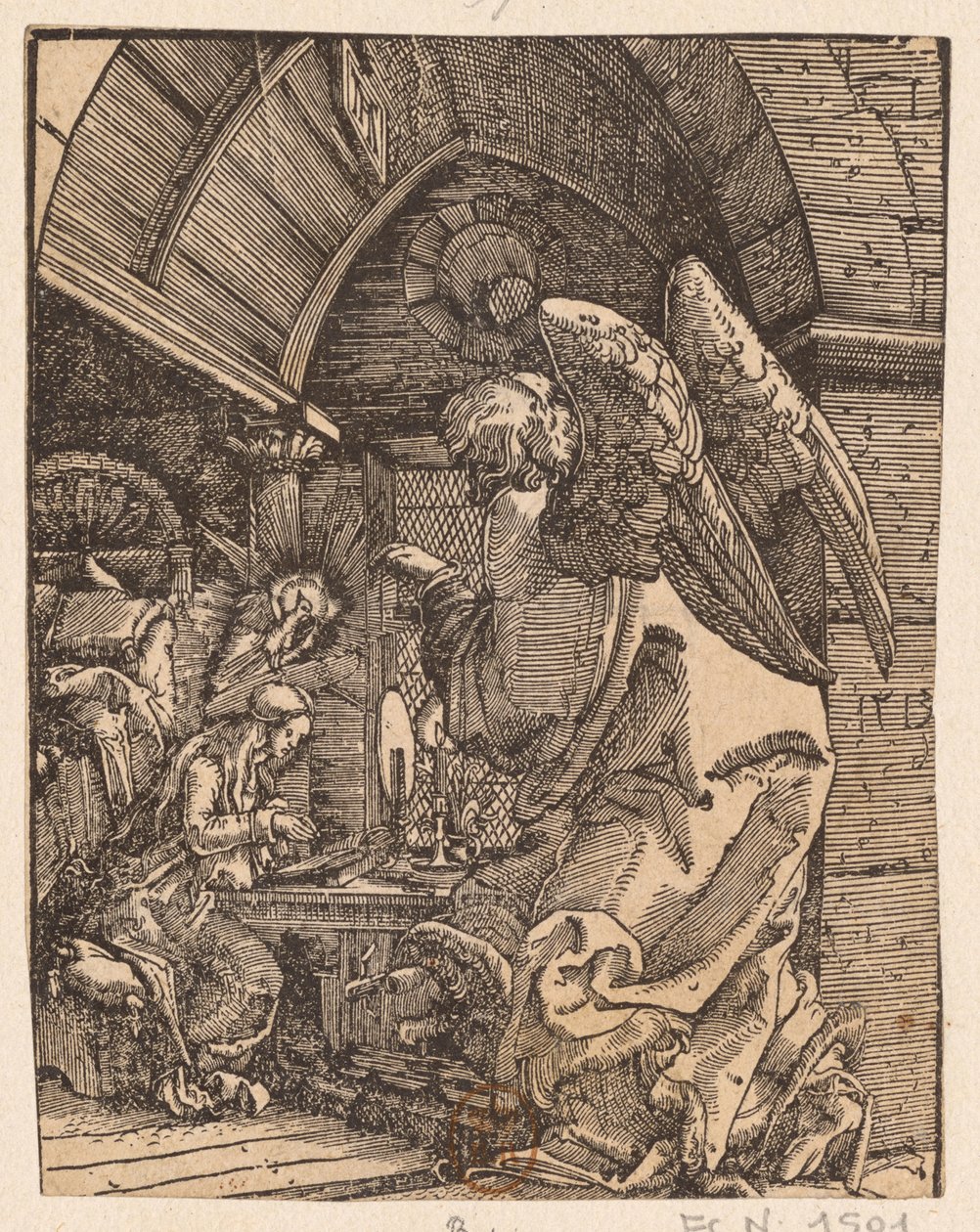 Zvěstování, 1513. od Albrecht Altdorfer