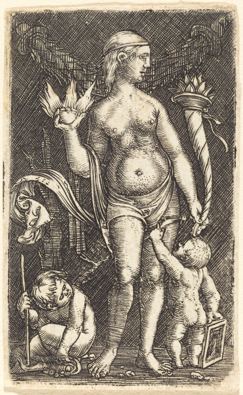 Venuše a Amorové od Albrecht Altdorfer
