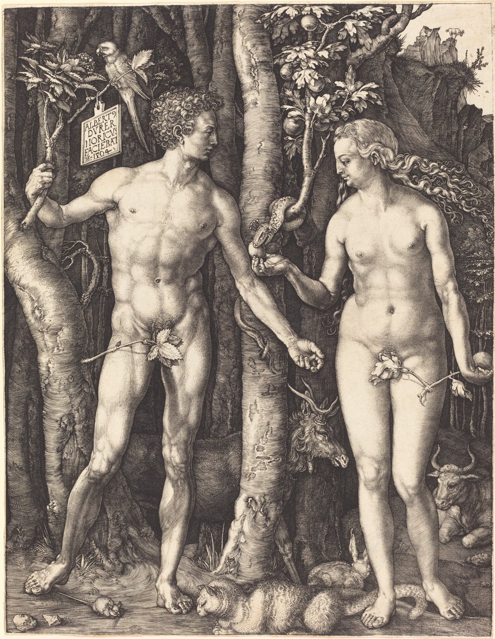 Adam a Eva od Albrecht Dürer