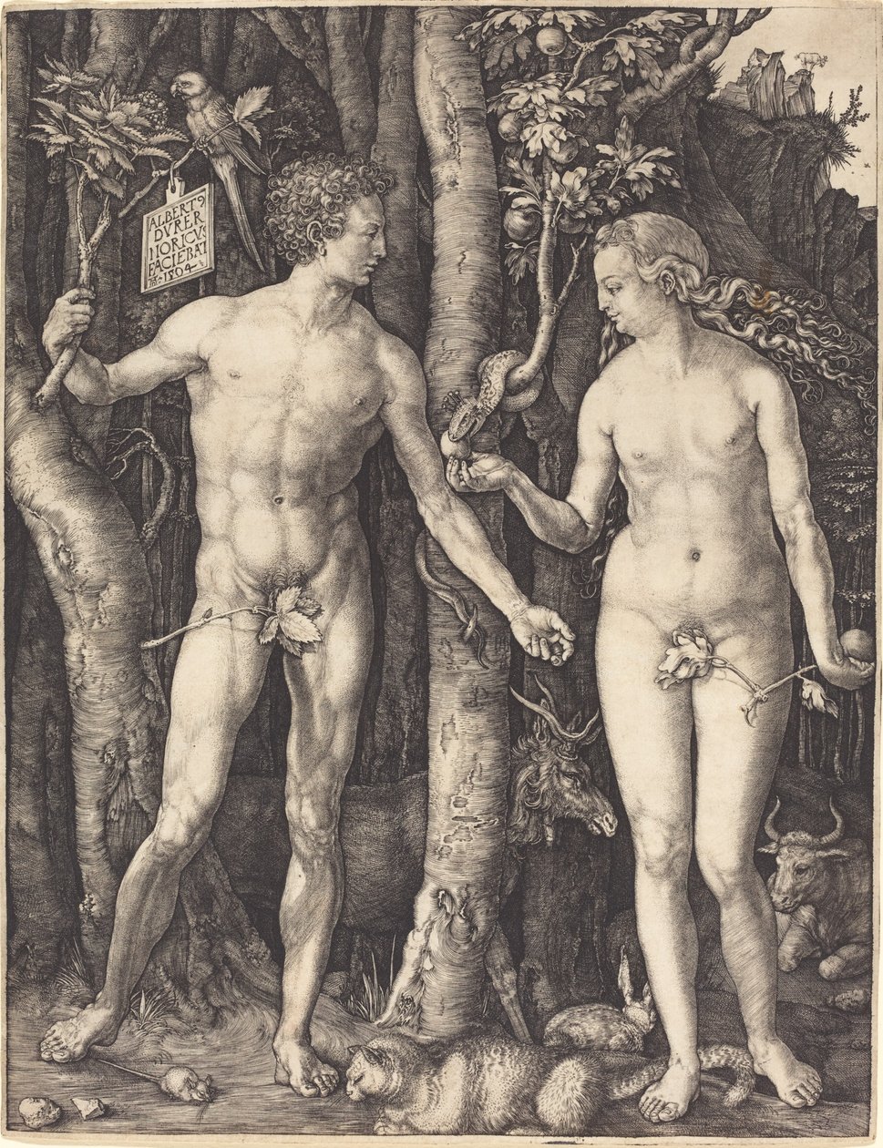 Adam a Eva od Albrecht Dürer