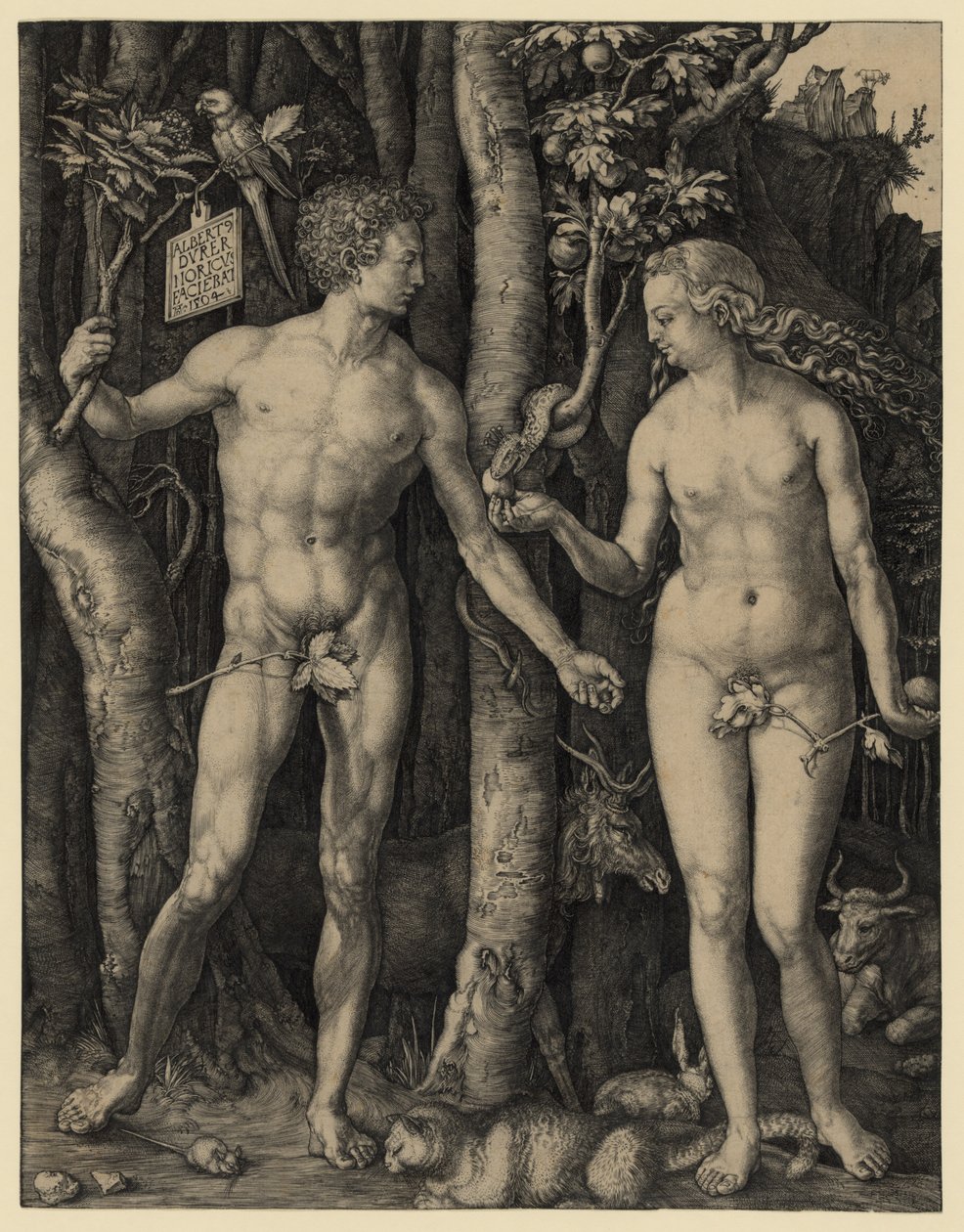 Adam a Eva od Albrecht Dürer