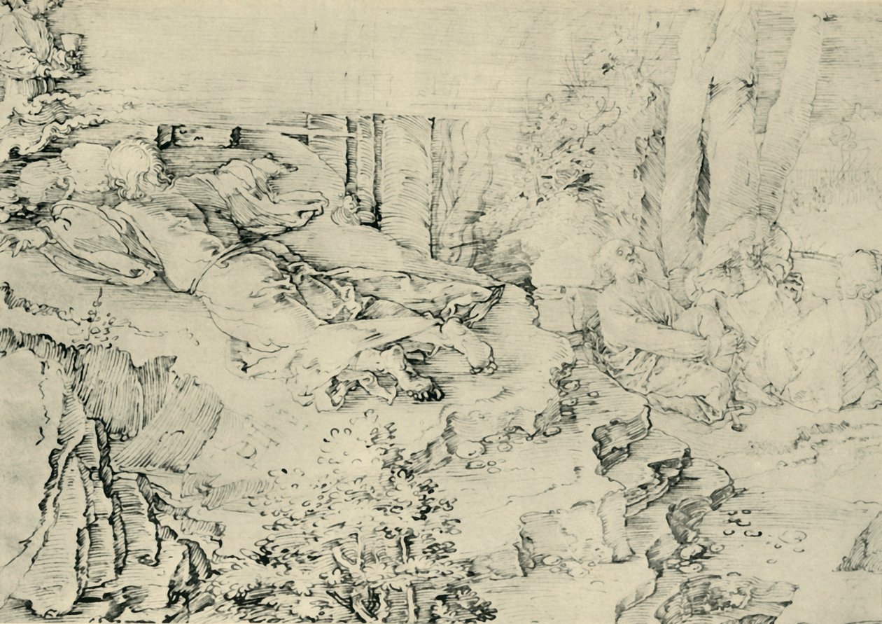 Agónie v zahradě, 1521, 1943. od Albrecht Dürer
