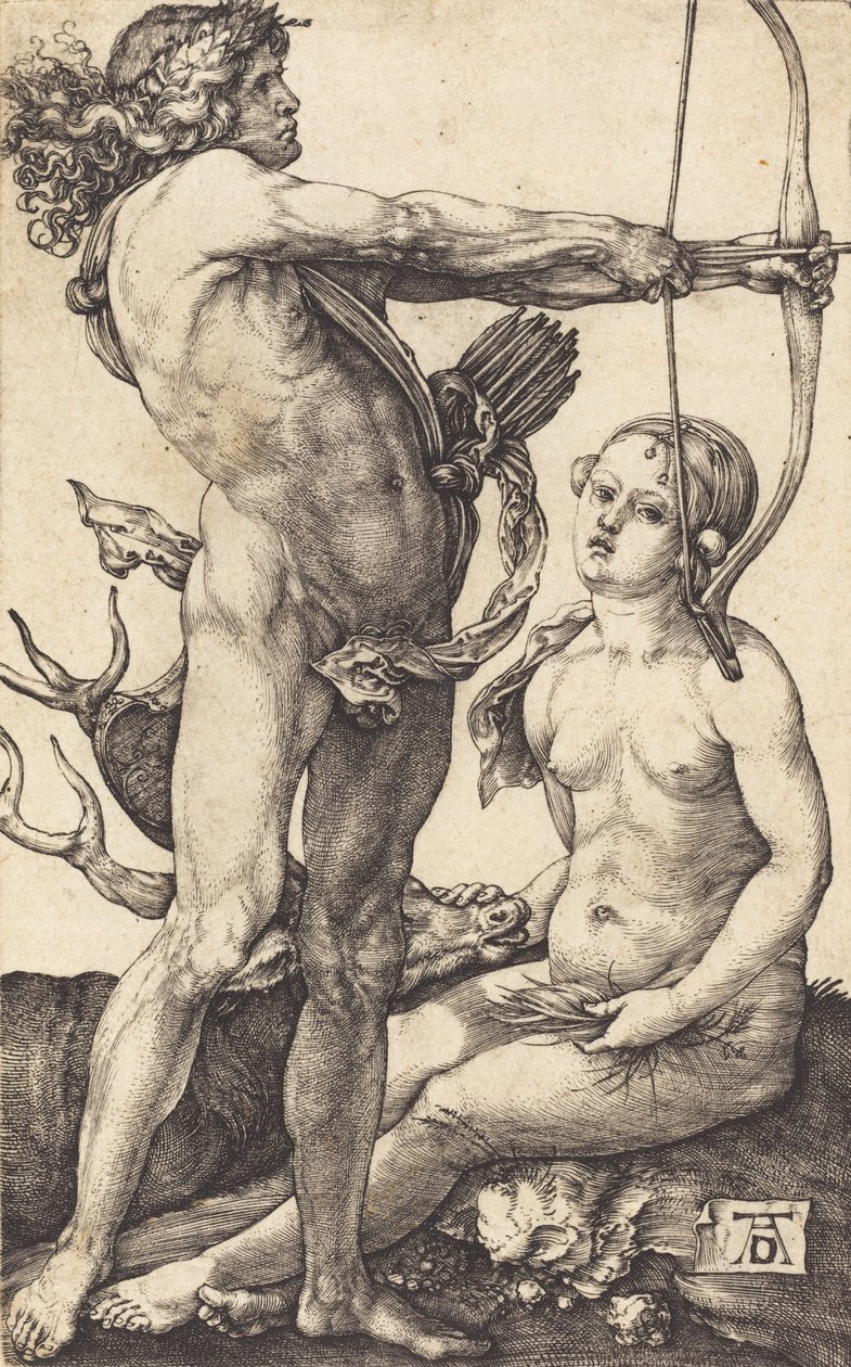 Apollo a Diana, 15041505. od Albrecht Dürer