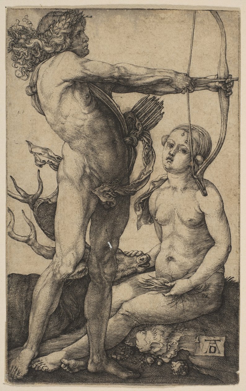 Apollo a Diana, ca. 1503. od Albrecht Dürer