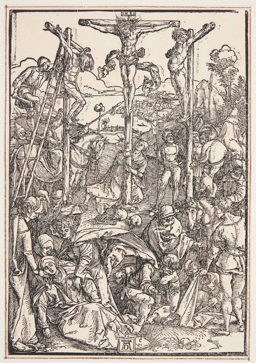 Kalvárie (skromný dřevoryt) od Albrecht Dürer
