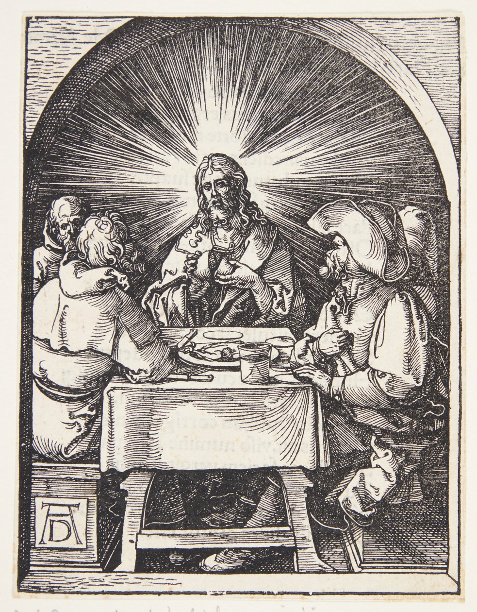 Kristus v Emauzích od Albrecht Dürer