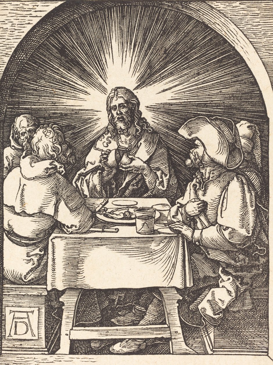 Kristus v Emauzích, pravděpodobně c. 15091510. od Albrecht Dürer