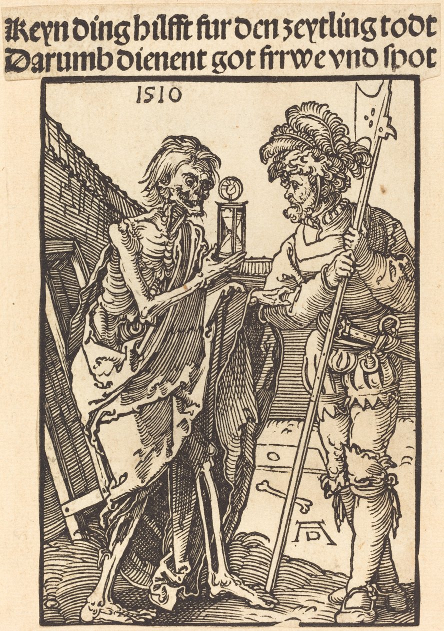 Smrt a Lansquenet od Albrecht Dürer