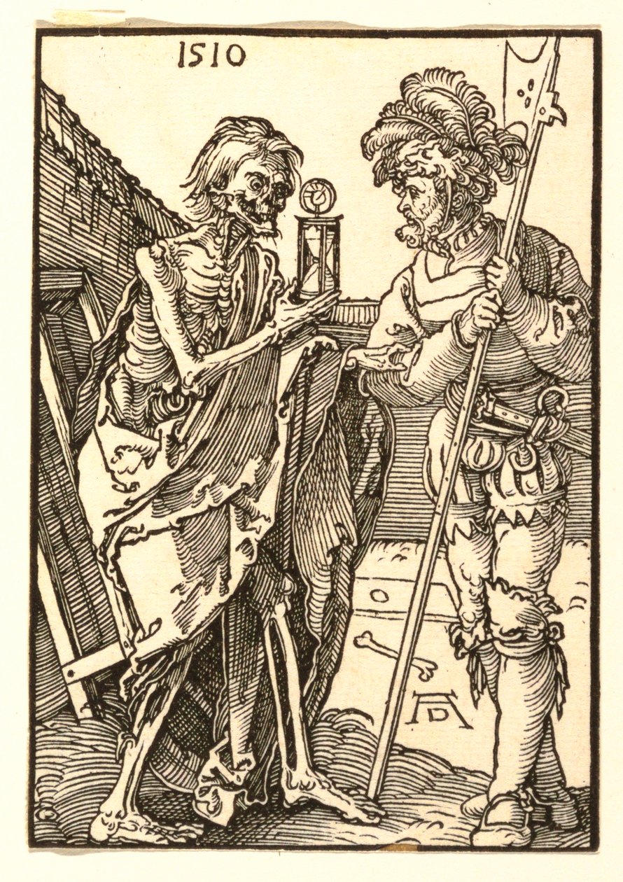 Smrt a Lansquenet od Albrecht Dürer