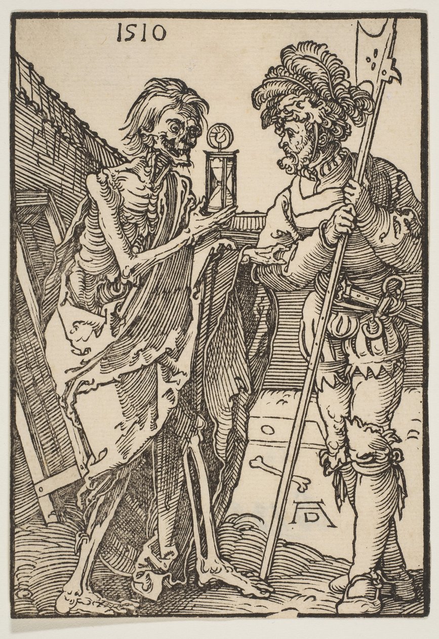 Smrt a Lansquenet.n.d. od Albrecht Dürer