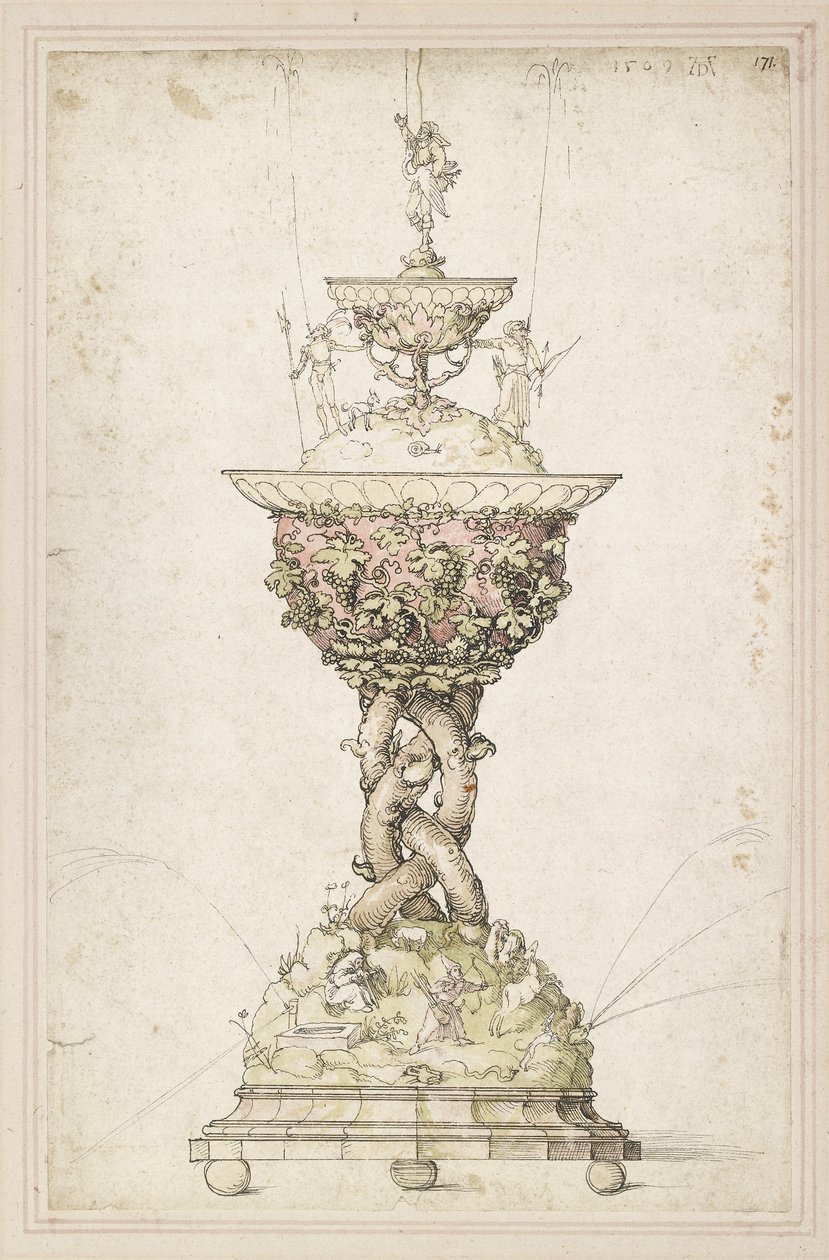 Design pro stolní fontánu, 1509 od Albrecht Dürer