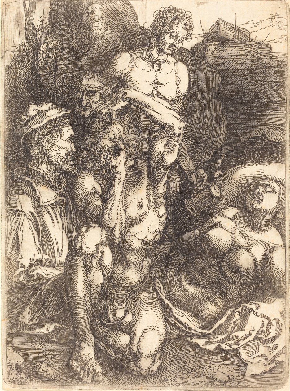 Zoufalý muž, pravděpodobně 15141515. od Albrecht Dürer