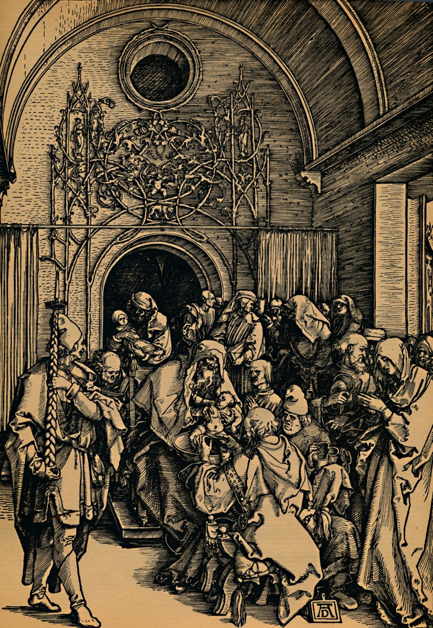 Die Belchneidung Christi, Obřízka Krista, c1505. od Albrecht Dürer