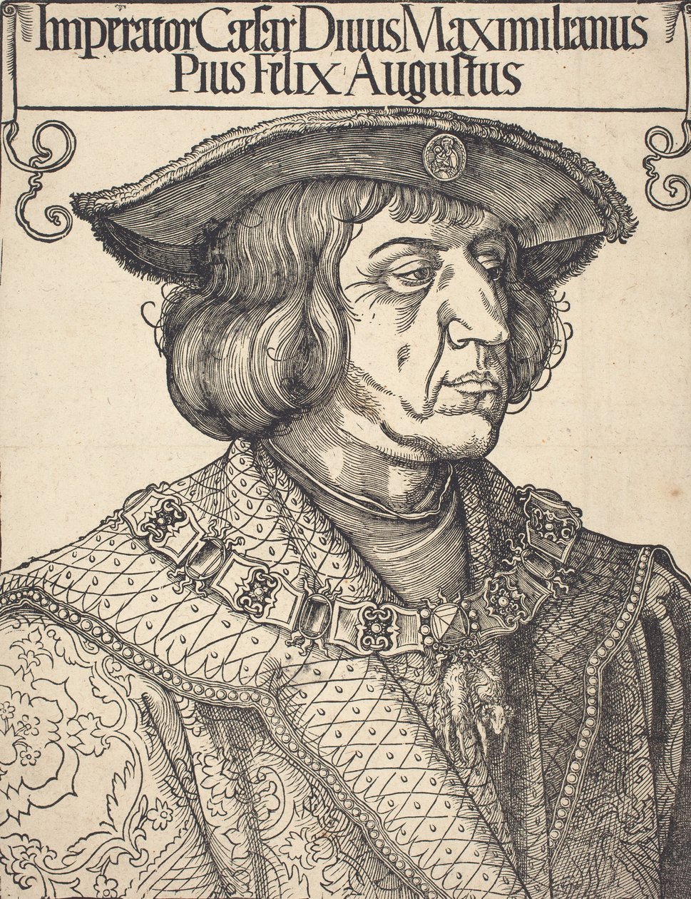 Císař Maxmilián I., c. 1518. od Albrecht Dürer