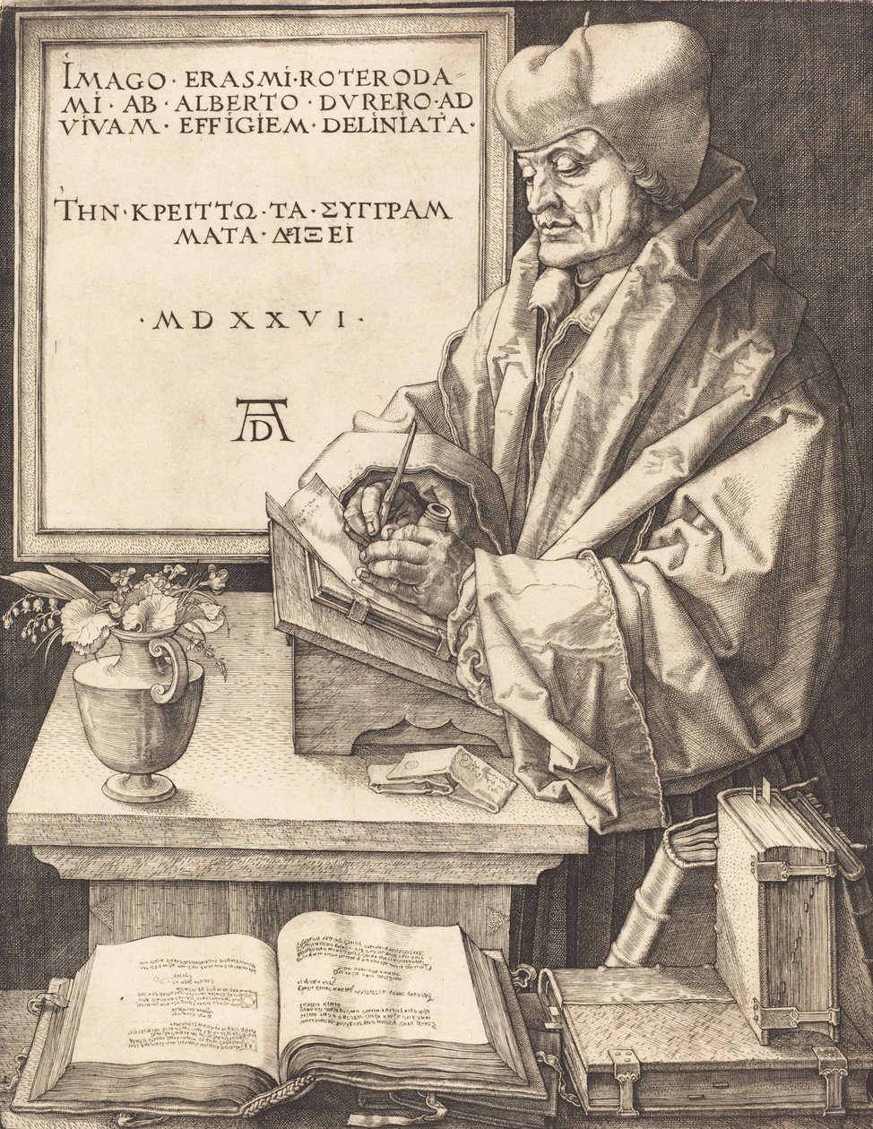 Erasmus Rotterdamský, 1526. od Albrecht Dürer