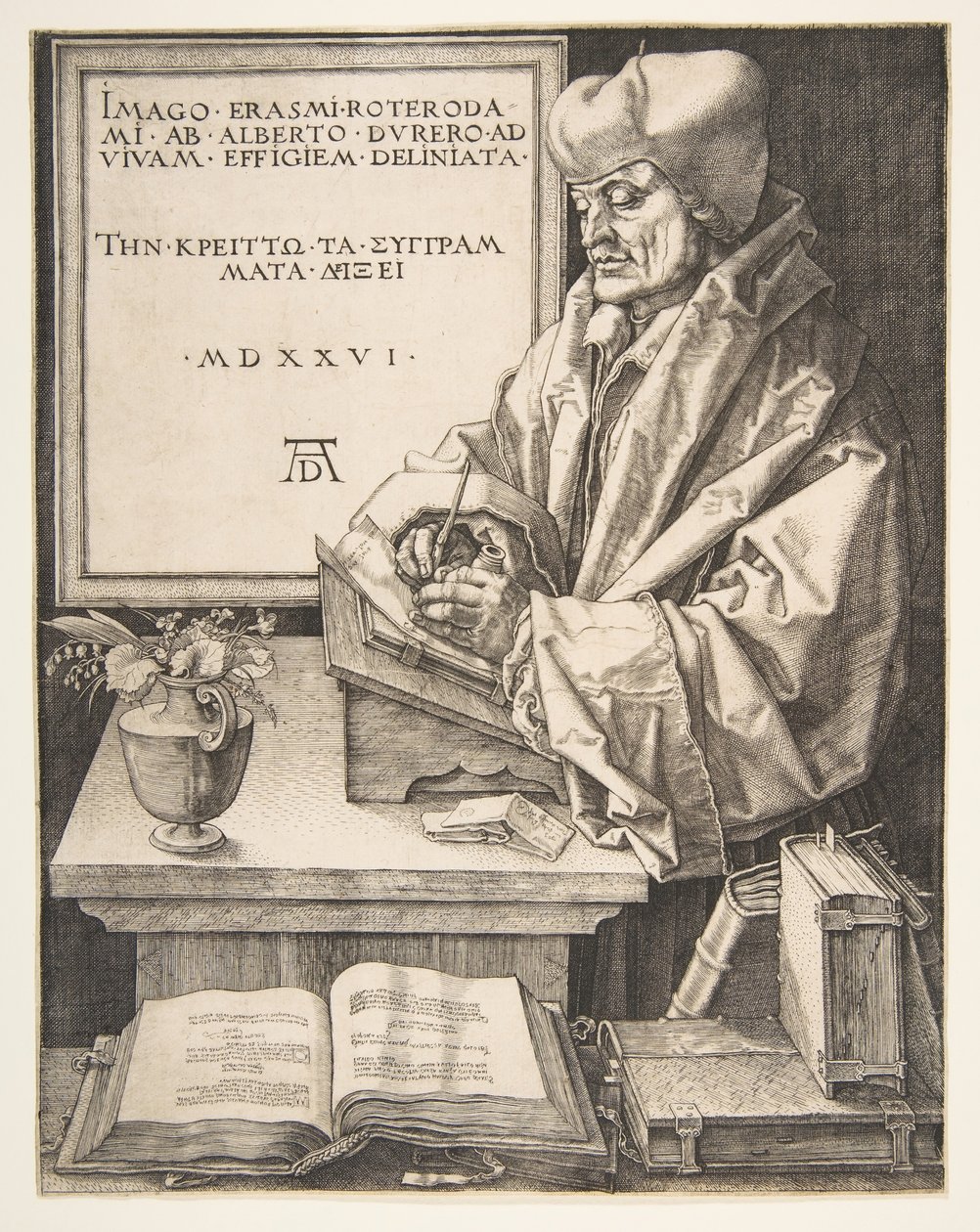 Erasmus Rotterdamský, 1526. od Albrecht Dürer