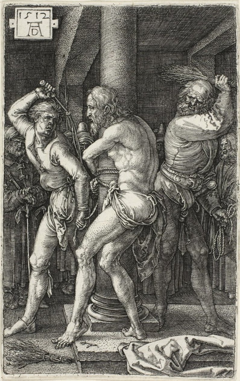 Flagellation, od The Engraved Passion od Albrecht Dürer