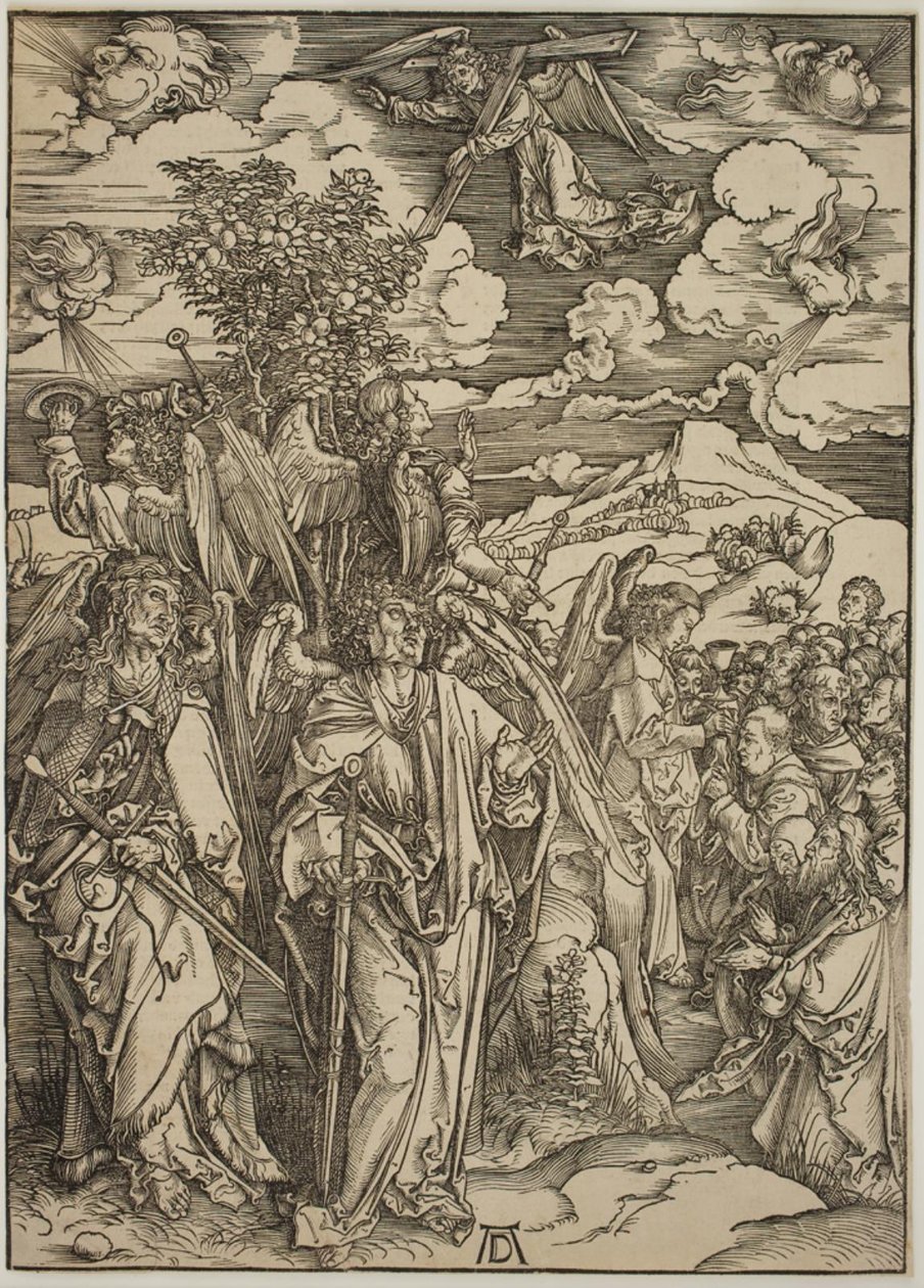 Čtyři andělé zůstávají větry od Albrecht Dürer