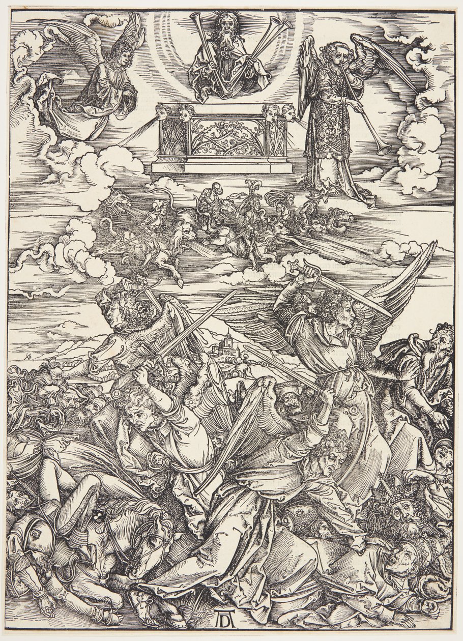 Čtyři mstící andělé z Eufratu od Albrecht Dürer