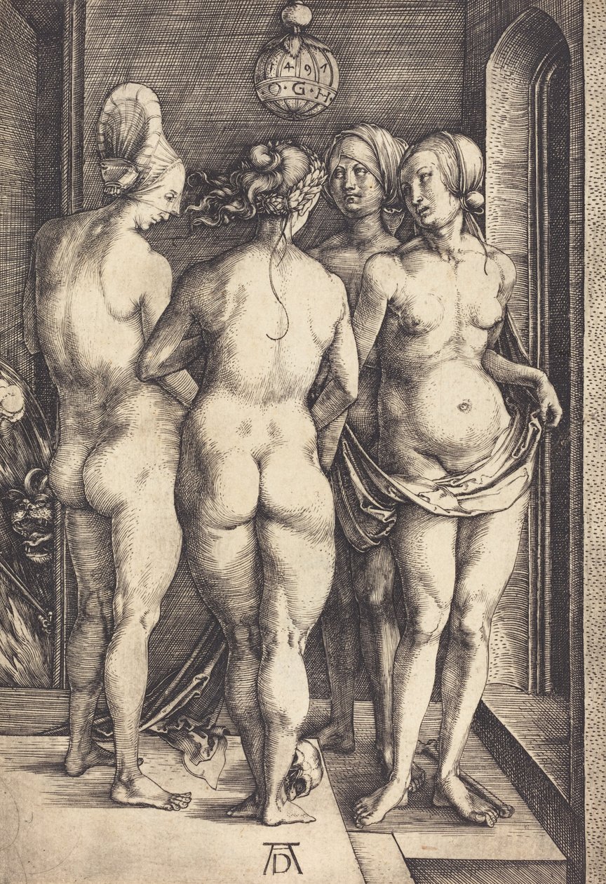 Čtyři nahé ženy, 1497. od Albrecht Dürer
